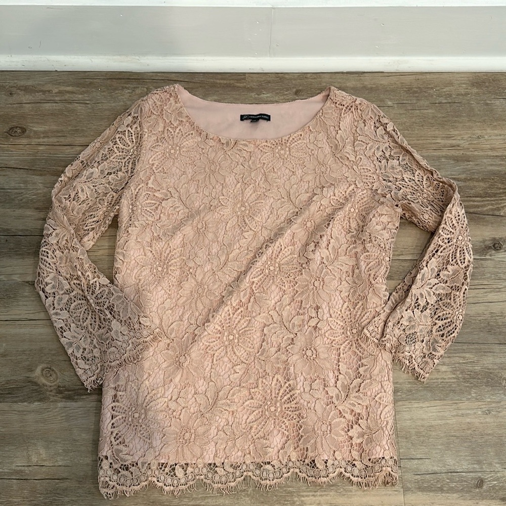 Adrianna Papell Lined Lace Top